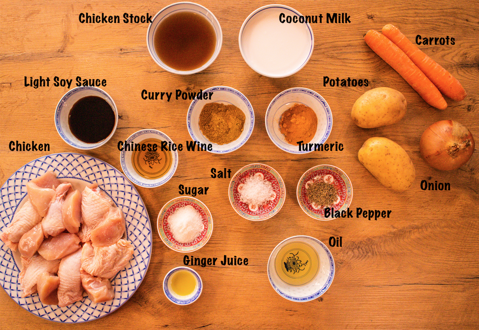 Macanese Style Curry Ingredients